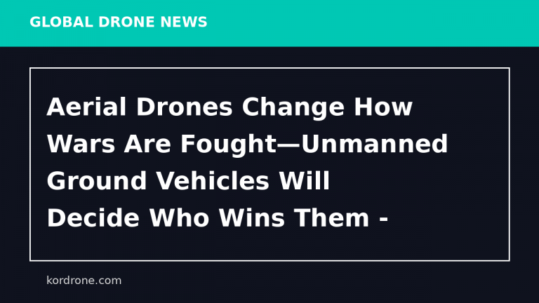 Aerial Drones Change How Wars Are Fought—Unmanned Ground Vehicles Will Decide Who Wins Them - Modern War Institute -