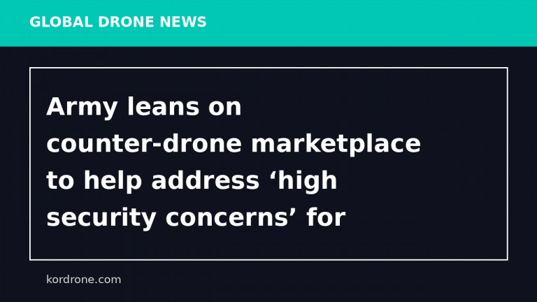 Army leans on counter-drone marketplace to help address ‘high security concerns’ for upcoming stateside events - DefenseScoop