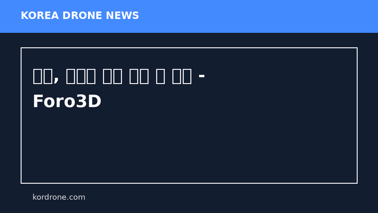 중국, 군사용 자율 드론 떼 공개 - Foro3D
