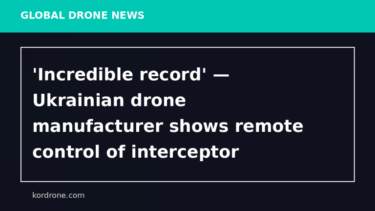 'Incredible record' — Ukrainian drone manufacturer shows remote control of interceptor from 2,000 kilometers away - The Kyiv Independent