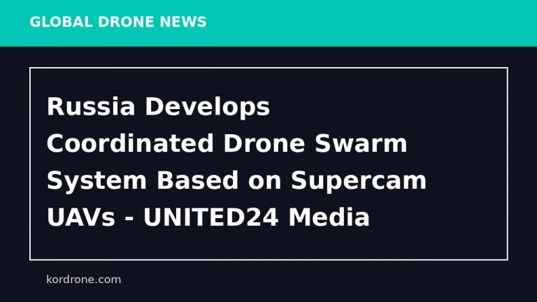Russia Develops Coordinated Drone Swarm System Based on Supercam UAVs - UNITED24 Media