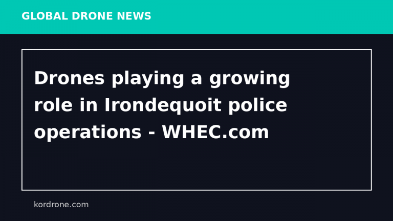 Drones playing a growing role in Irondequoit police operations - WHEC.com