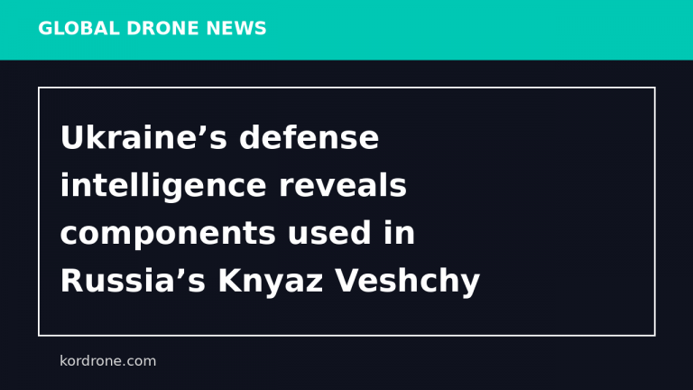 Ukraine’s defense intelligence reveals components used in Russia’s Knyaz Veshchy Oleg reconnaissance drone - Ukrinform - Ukrainian National News Agency