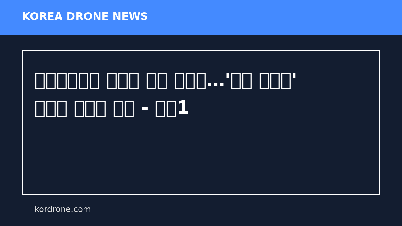 해상드론으로 샤헤드 잡은 우크라…'킬러 무인기' 슈비둔 전장에 투입 - 뉴스1