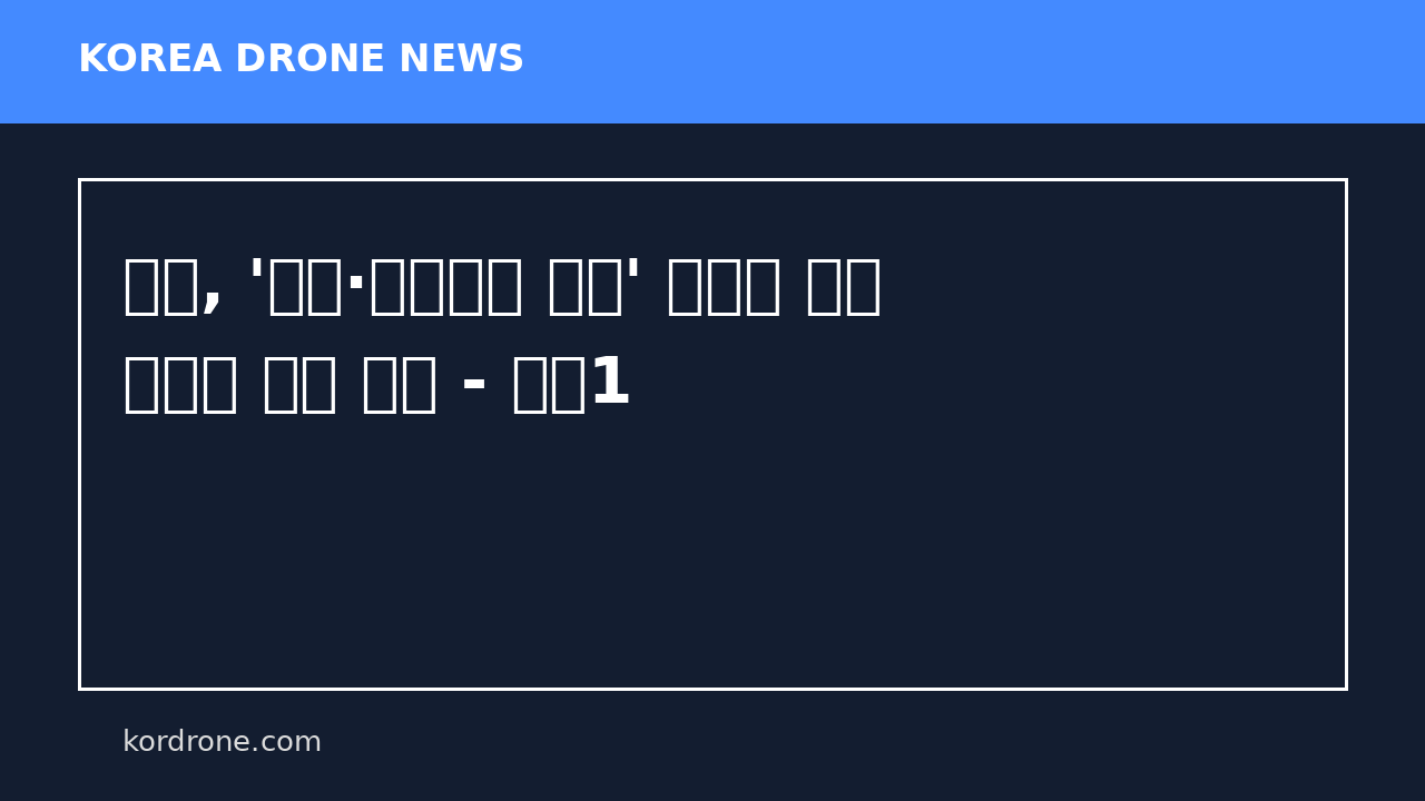공군, '러우·중동전쟁 교훈' 가성비 공격 무인기 도입 검토 - 뉴스1