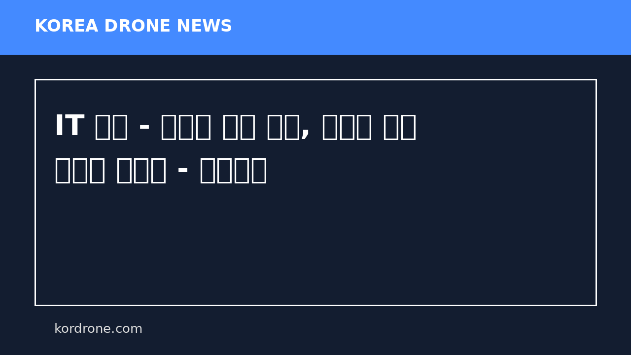IT 핫픽 - 전방위 추진 기술, 드론의 비행 방식을 바꾸다 - 전자신문