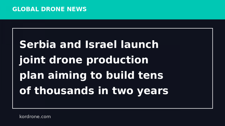 Serbia and Israel launch joint drone production plan aiming to build tens of thousands in two years - ynetnews