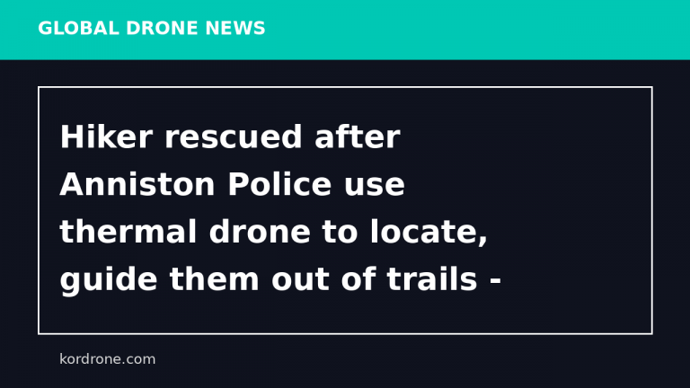 Hiker rescued after Anniston Police use thermal drone to locate, guide them out of trails - WBRC
