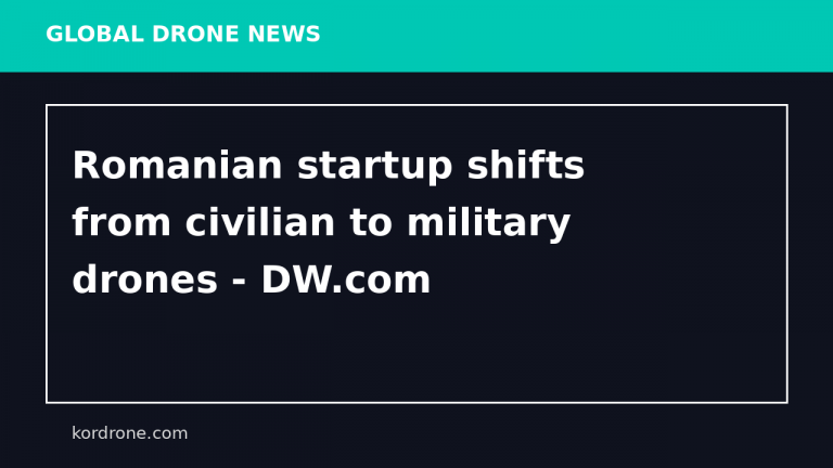 Romanian startup shifts from civilian to military drones - DW.com