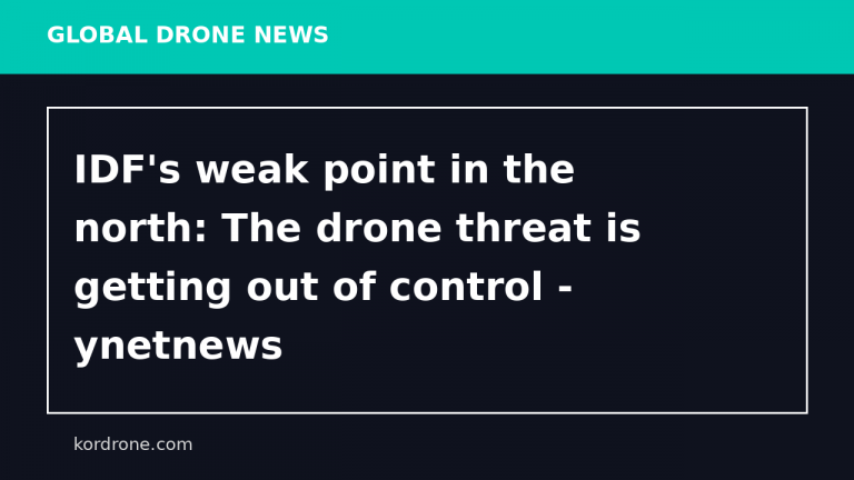 IDF's weak point in the north: The drone threat is getting out of control - ynetnews