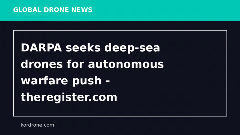 DARPA seeks deep-sea drones for autonomous warfare push - theregister.com