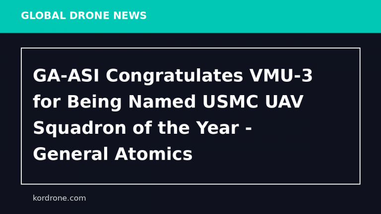 GA-ASI Congratulates VMU-3 for Being Named USMC UAV Squadron of the Year - General Atomics