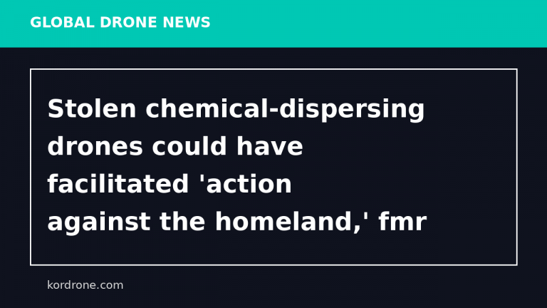 Stolen chemical-dispersing drones could have facilitated 'action against the homeland,' fmr DHS official warns - Fox News