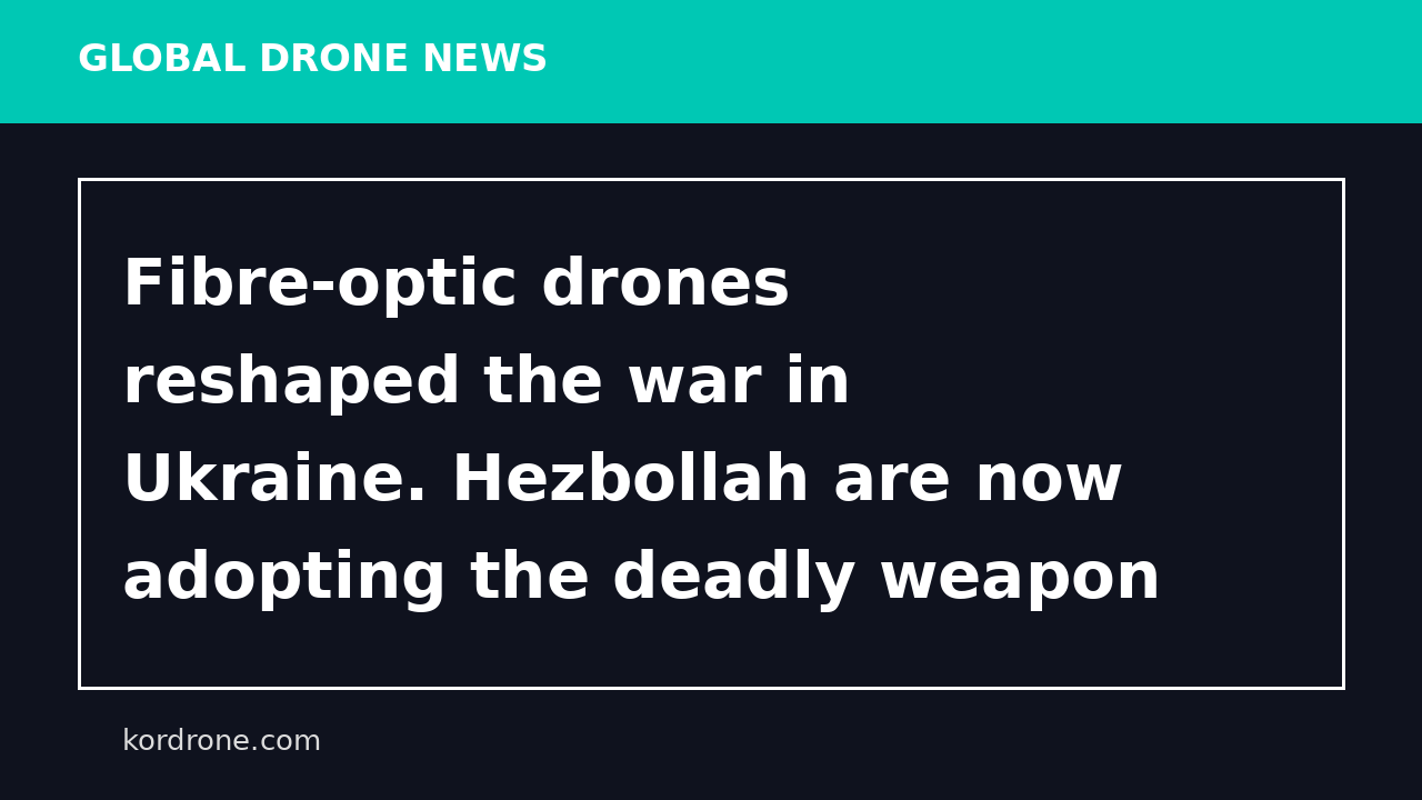 Fibre-optic drones reshaped the war in Ukraine. Hezbollah are now adopting the deadly weapon - the-independent.com