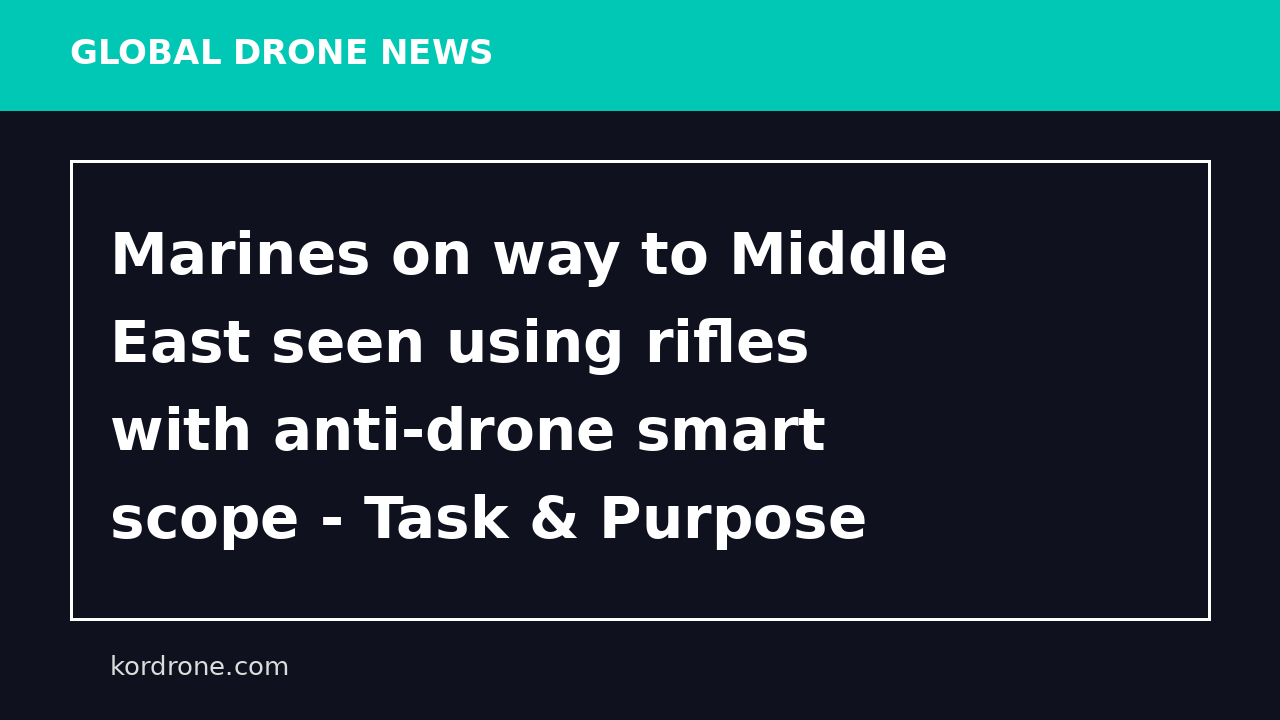 Marines on way to Middle East seen using rifles with anti-drone smart scope - Task & Purpose