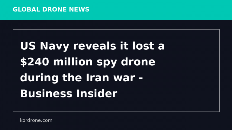 US Navy reveals it lost a $240 million spy drone during the Iran war - Business Insider