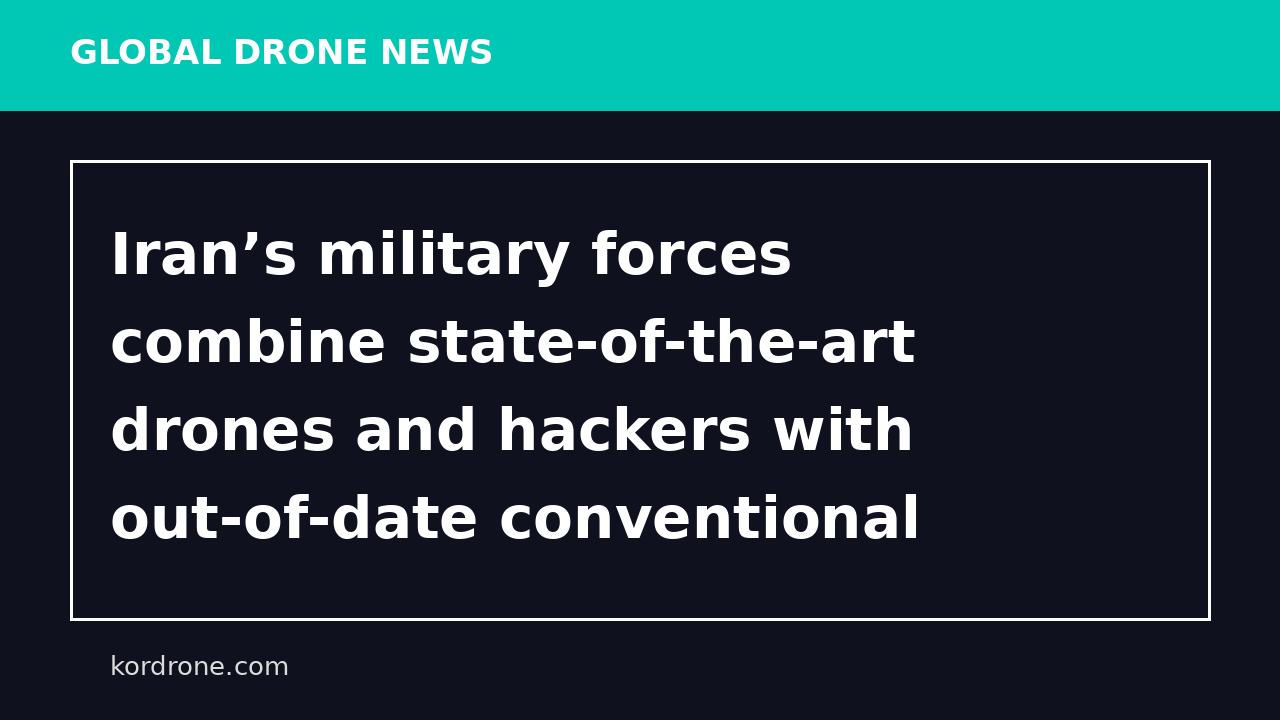 Iran’s military forces combine state-of-the-art drones and hackers with out-of-date conventional weapons - The Conversation