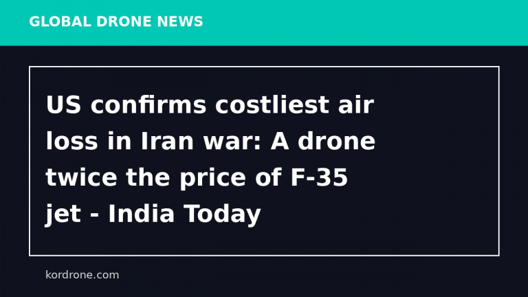 US confirms costliest air loss in Iran war: A drone twice the price of F-35 jet - India Today